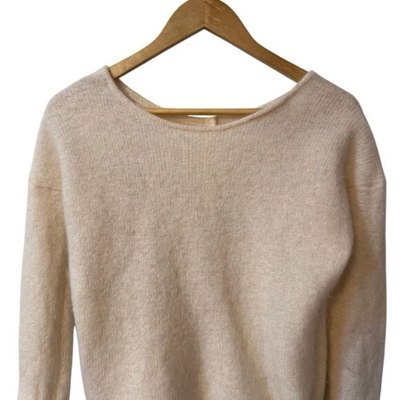 Sezane Gaspard Cardigan Size XS Mohair Alpaca Blend Ivory - Picture 3 of 11